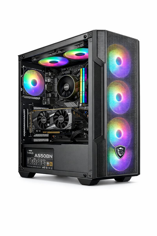 PC Gamer FLOWBUY RTX – Ryzen 5 5500 • RTX 3050 6 Go • 16 Go RAM • SSD NVMe